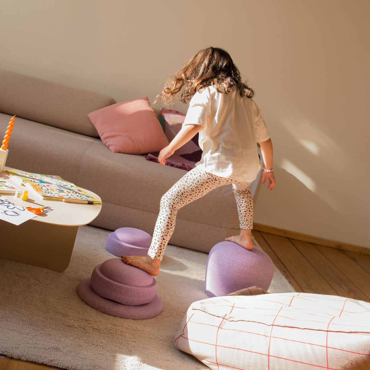 Stapelsteine Stapelstein Dynamic all, mitwachsender Hocker für Kinder und Erwachsene
