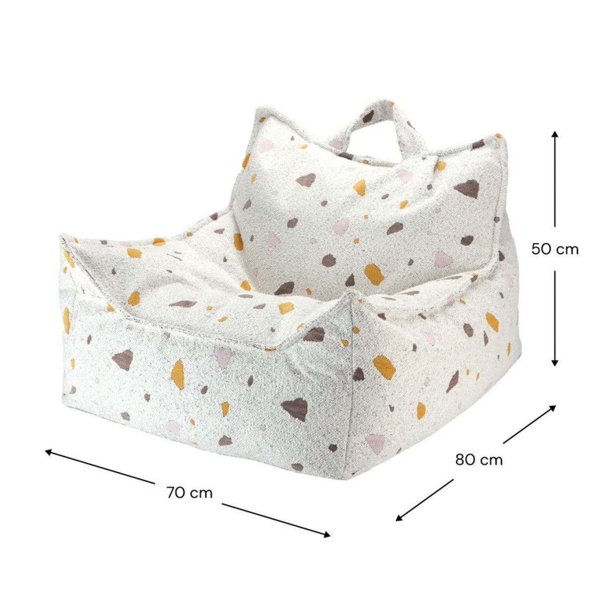 Sitzsäcke wigiwama Sitzsack-Sessel Terrazzo aus Bouclé für Kinder