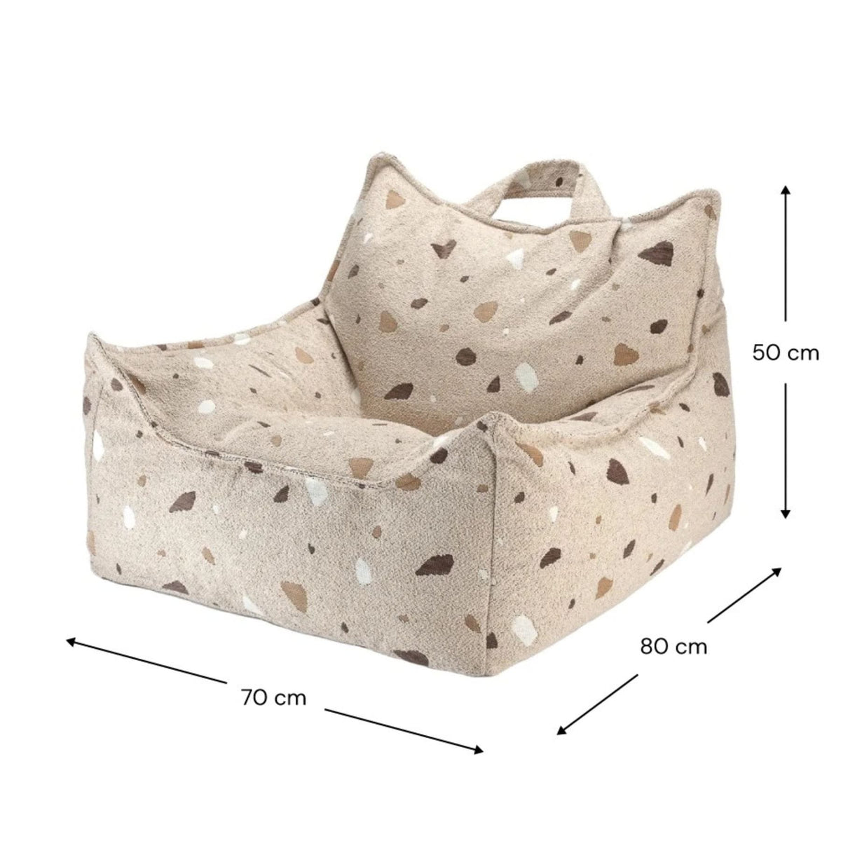 Sitzsäcke wigiwama Sitzsack-Sessel Terrazzo aus Bouclé für Kinder