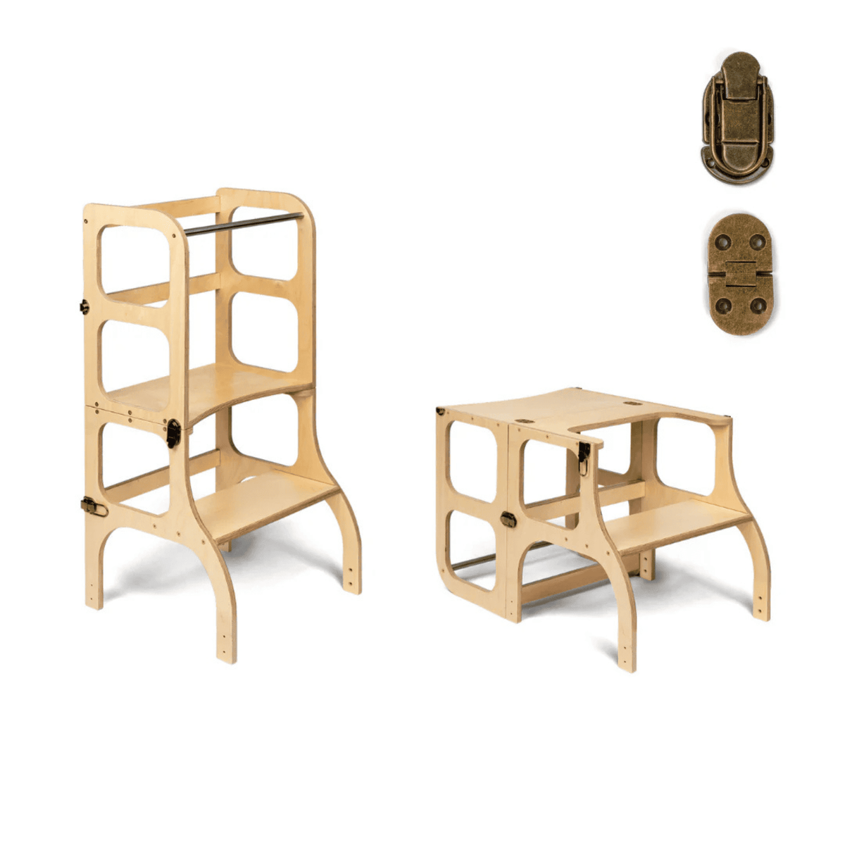 Learning Tower STEP’n’SIT Wandelbare Montessori Lernturm und Tisch 2in1