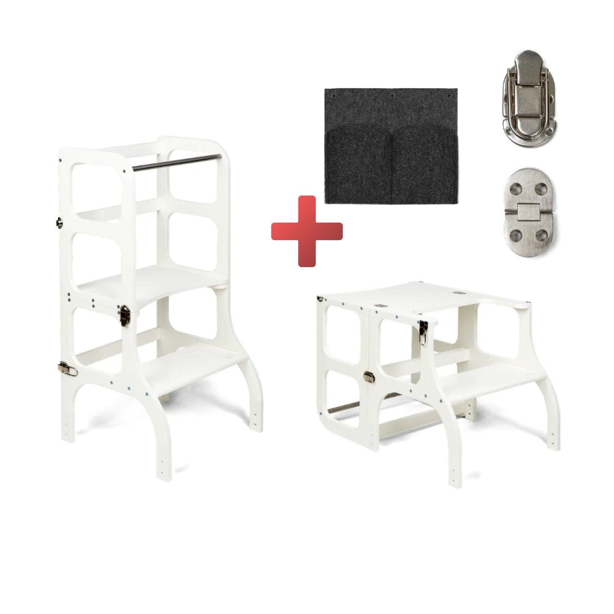 Learning Tower STEP’n’SIT Wandelbare Montessori Lernturm und Tisch 2in1