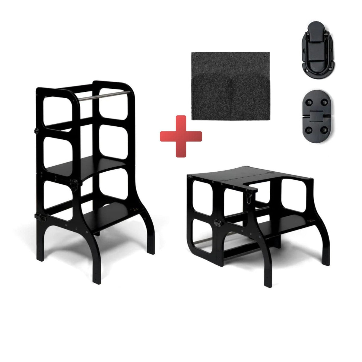 Learning Tower STEP’n’SIT Wandelbare Montessori Lernturm und Tisch 2in1