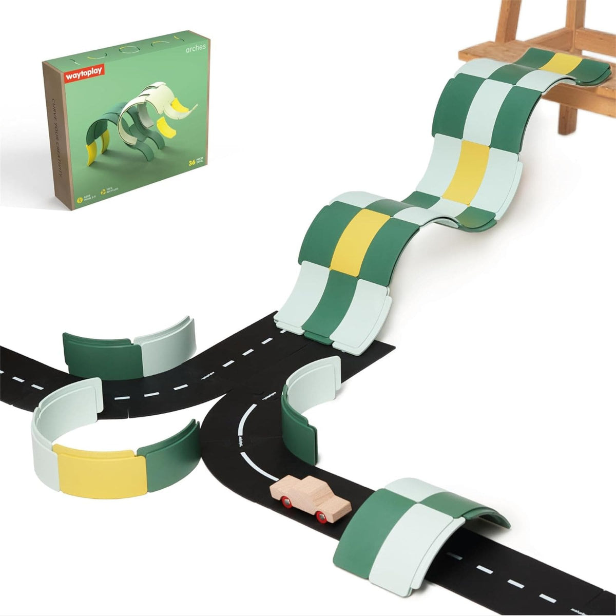 Konstruktionsspielzeug Arches Creator Set – Konstruktionsspielzeug | 36 Boegen | waytoplay