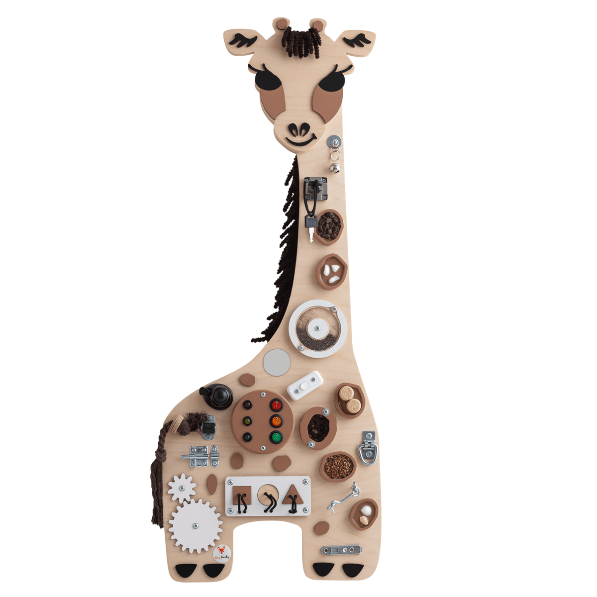 Busy Board Activity Board Montessori Busy Board Holz Giraffe - Melman