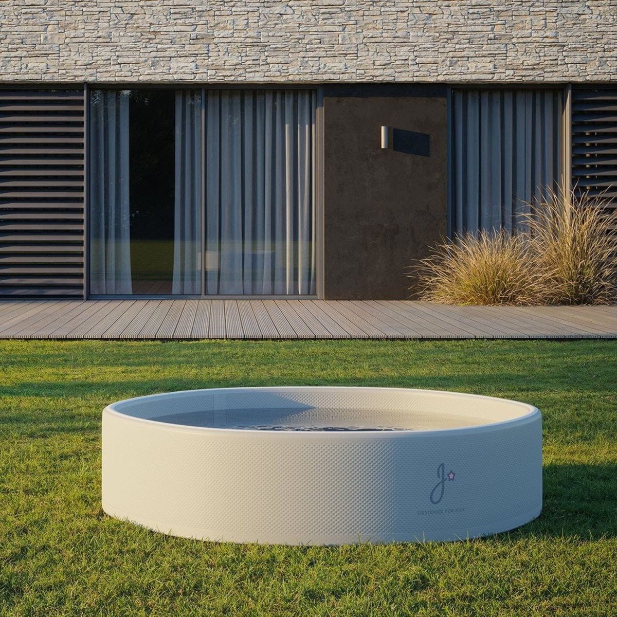 Outdoormöbel Jupiduu Pool – Aufblasbares Kinderbecken aus Drop-Stitch-Gewebe Kinderpool