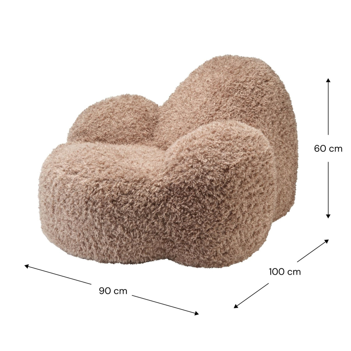 Polstermöbel wigiwama Momo Chair - Loungesessel für Teenager | OEKO-TEX, handgefertigt in der EU