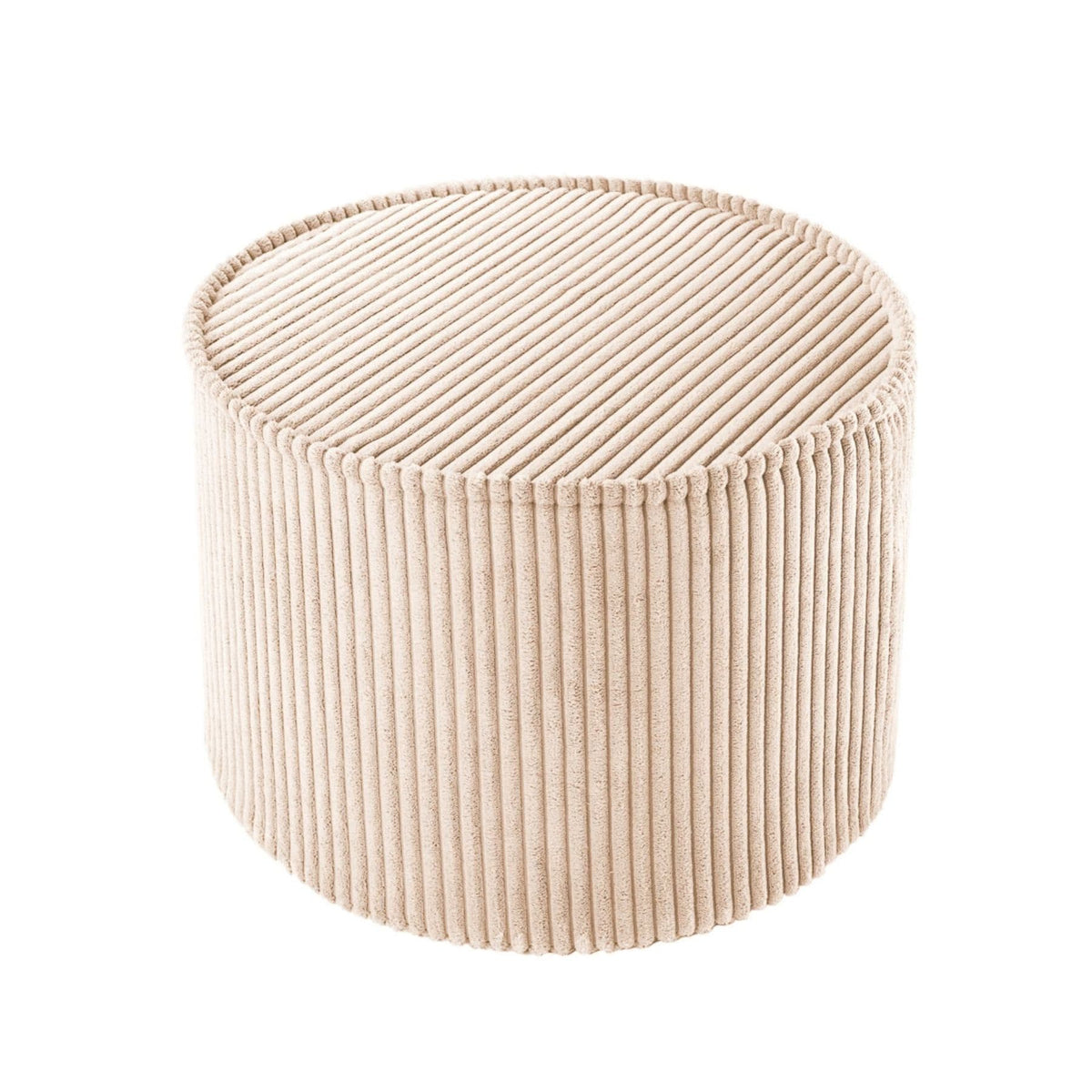 wigiwama Pouffe aus Cord, runder Sitzhocker für Kinder - LeoBabys