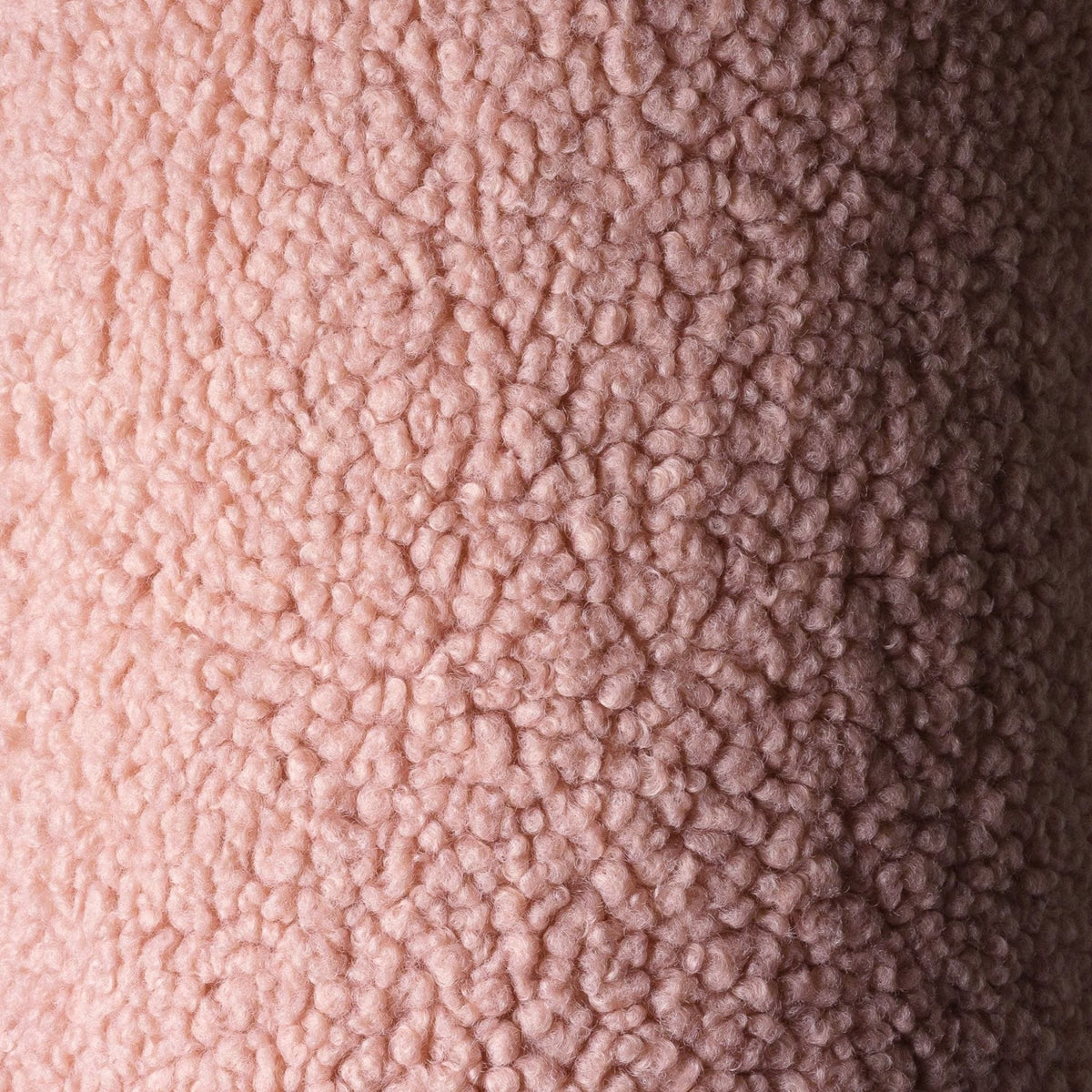Polstermöbel wigiwama Pouffe aus Teddystoff, runder Sitzhocker für Kinder