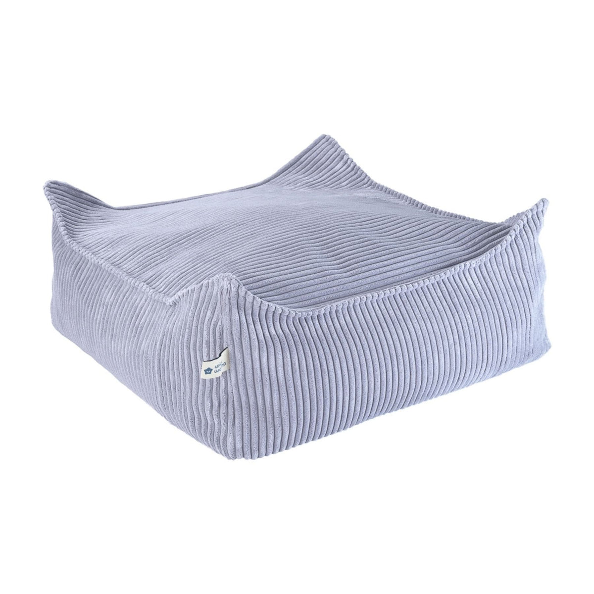 wigiwama Square Ottoman aus Cord, Sitzhocker für Kinder - LeoBabys