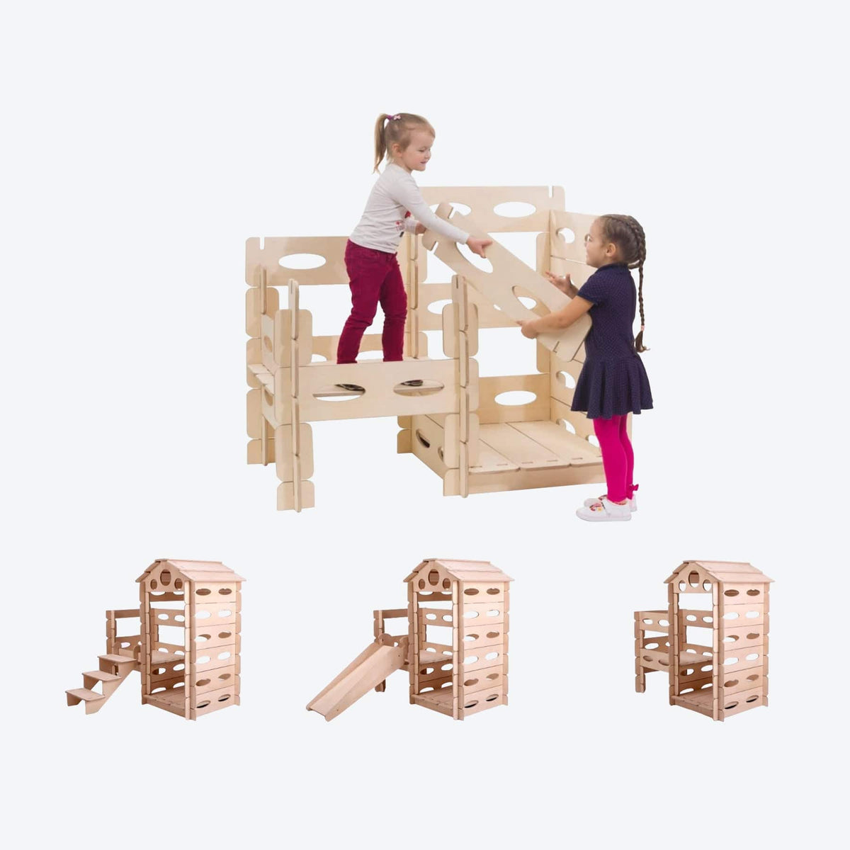 Alles Montessori Spielhaus Kletterturm Steckhaus