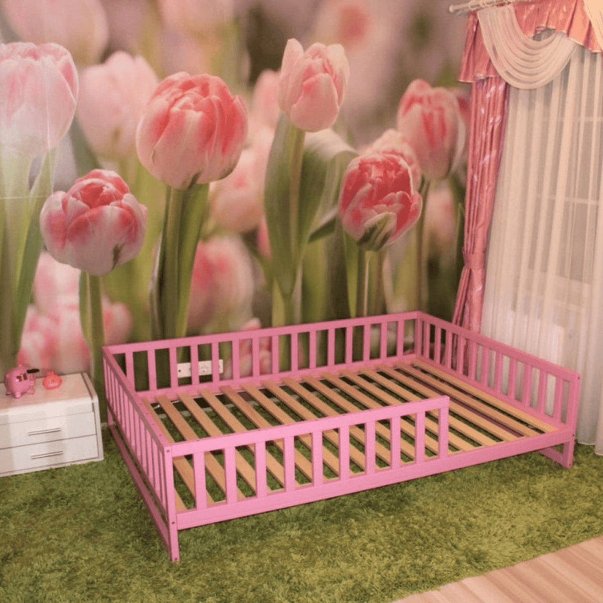 Betten und Klettergerüste Kinderbett Montessori Bodenbett Floorbed