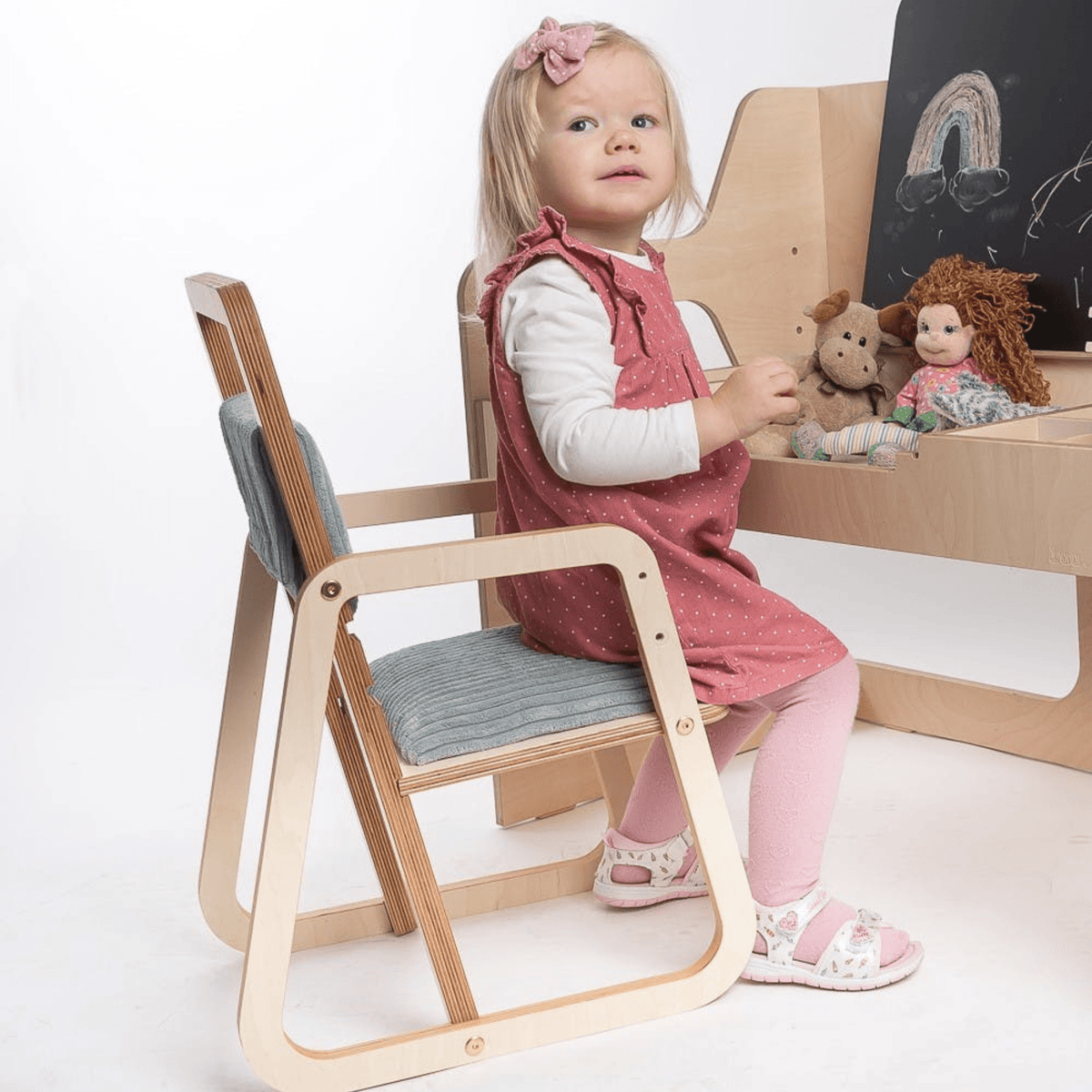 Schreibtischstuhl Höhenverstellbarer und mitwachsender Kinder Schreibtischstuhl Jules