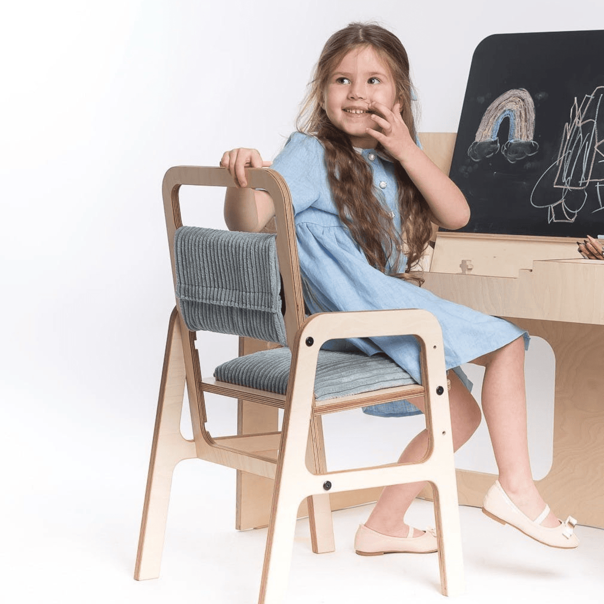 Schreibtischstuhl Höhenverstellbarer und mitwachsender Kinderstuhl Schreibtischstuhl Luula
