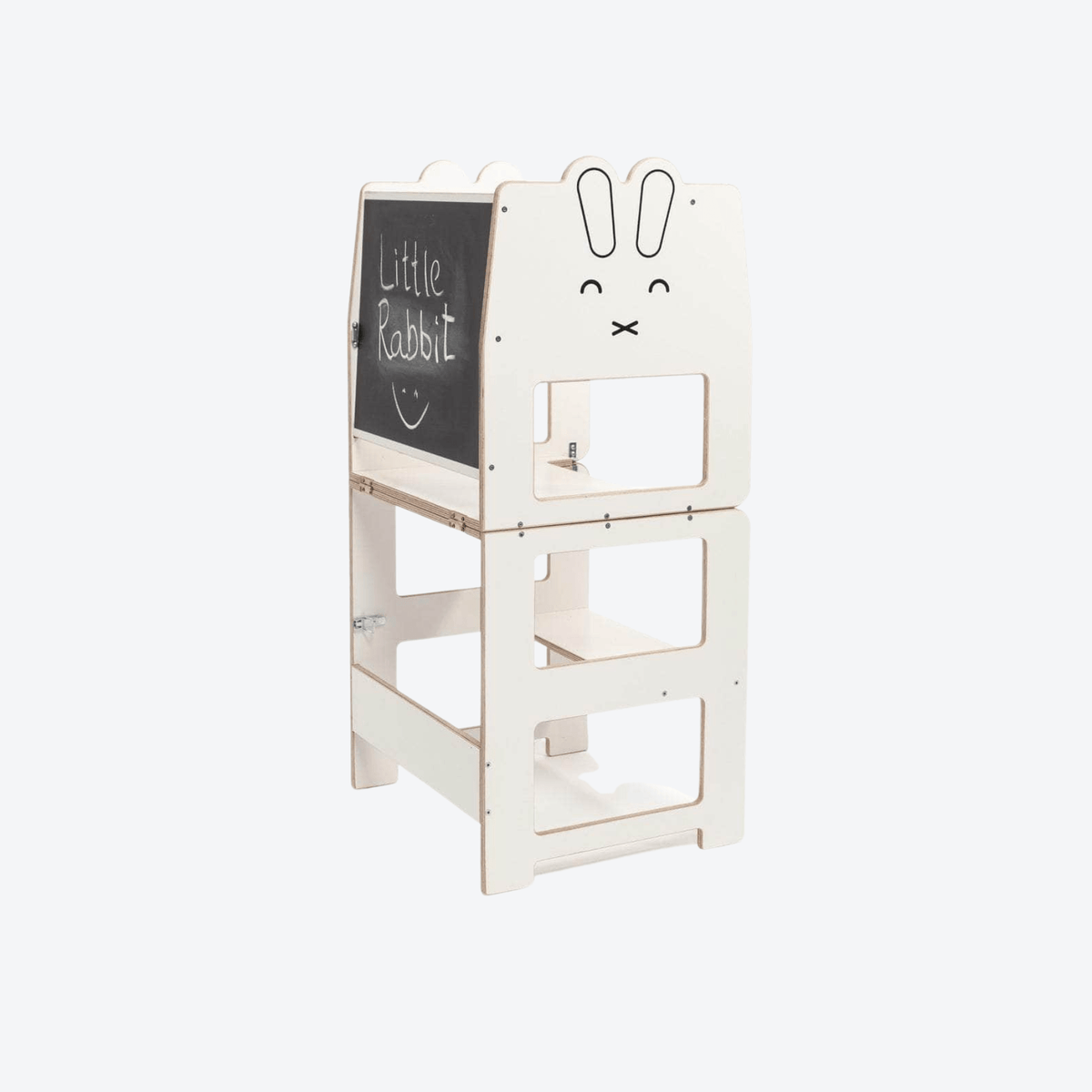 Learning Tower Lernturm wandelbarer mit Schreibtafel Design Hase