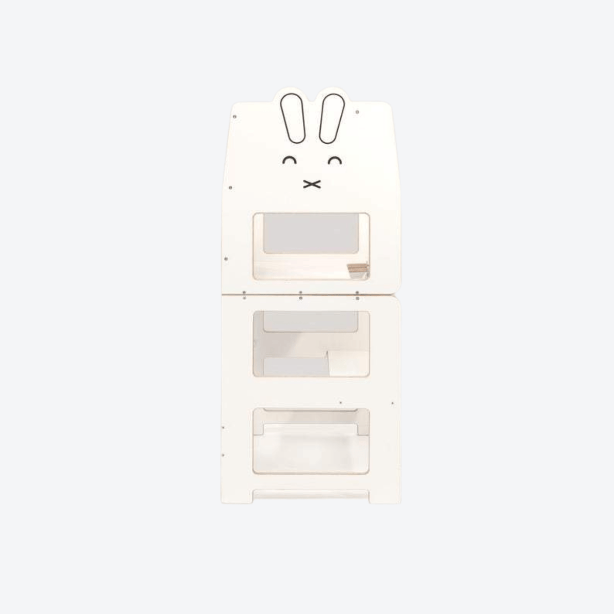 Learning Tower Lernturm wandelbarer mit Schreibtafel Design Hase
