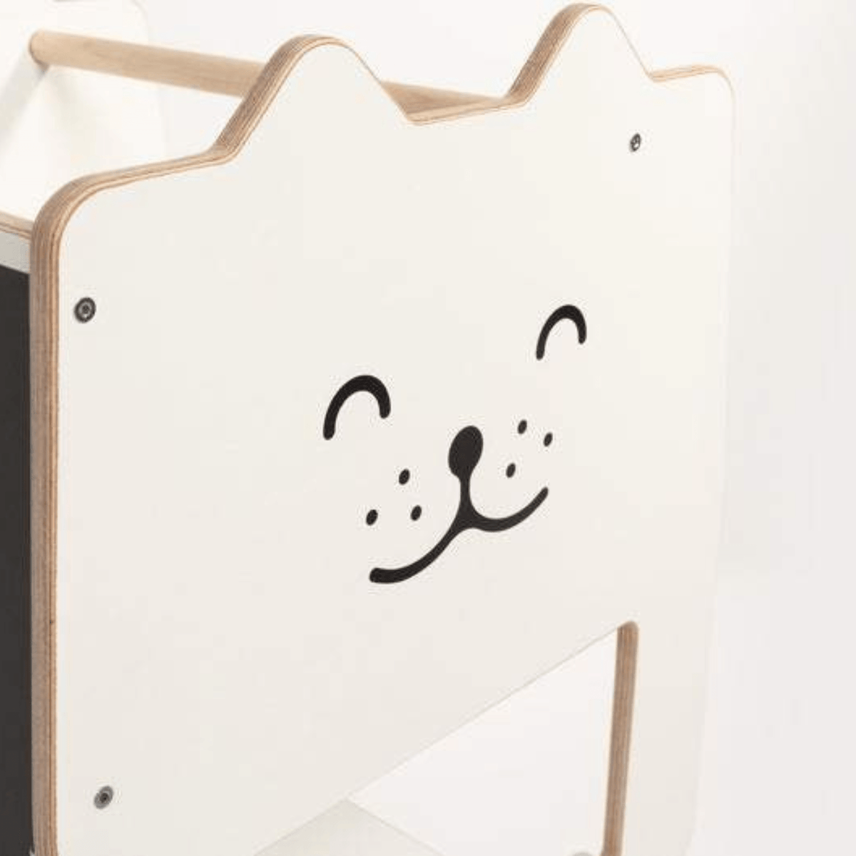 Learning Tower Lernturm wandelbarer mit Schreibtafel Design Katze