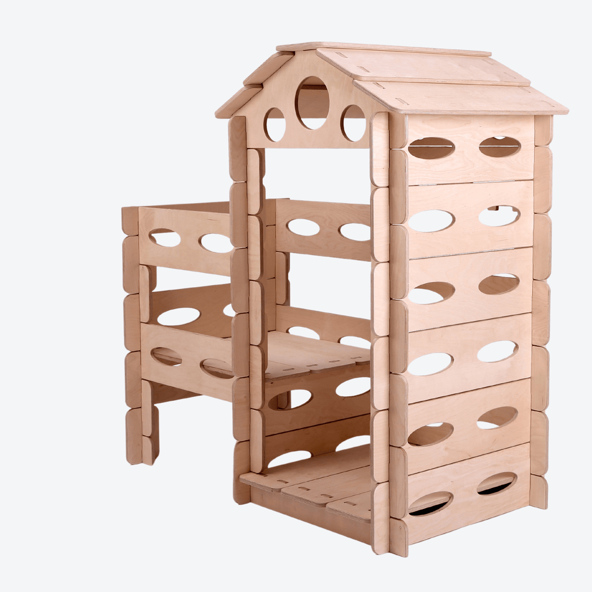 Alles Montessori Spielhaus Kletterturm Steckhaus