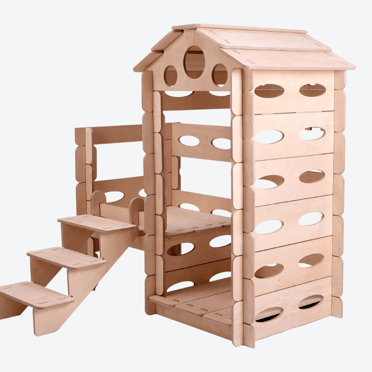 Alles Montessori Spielhaus Kletterturm Steckhaus