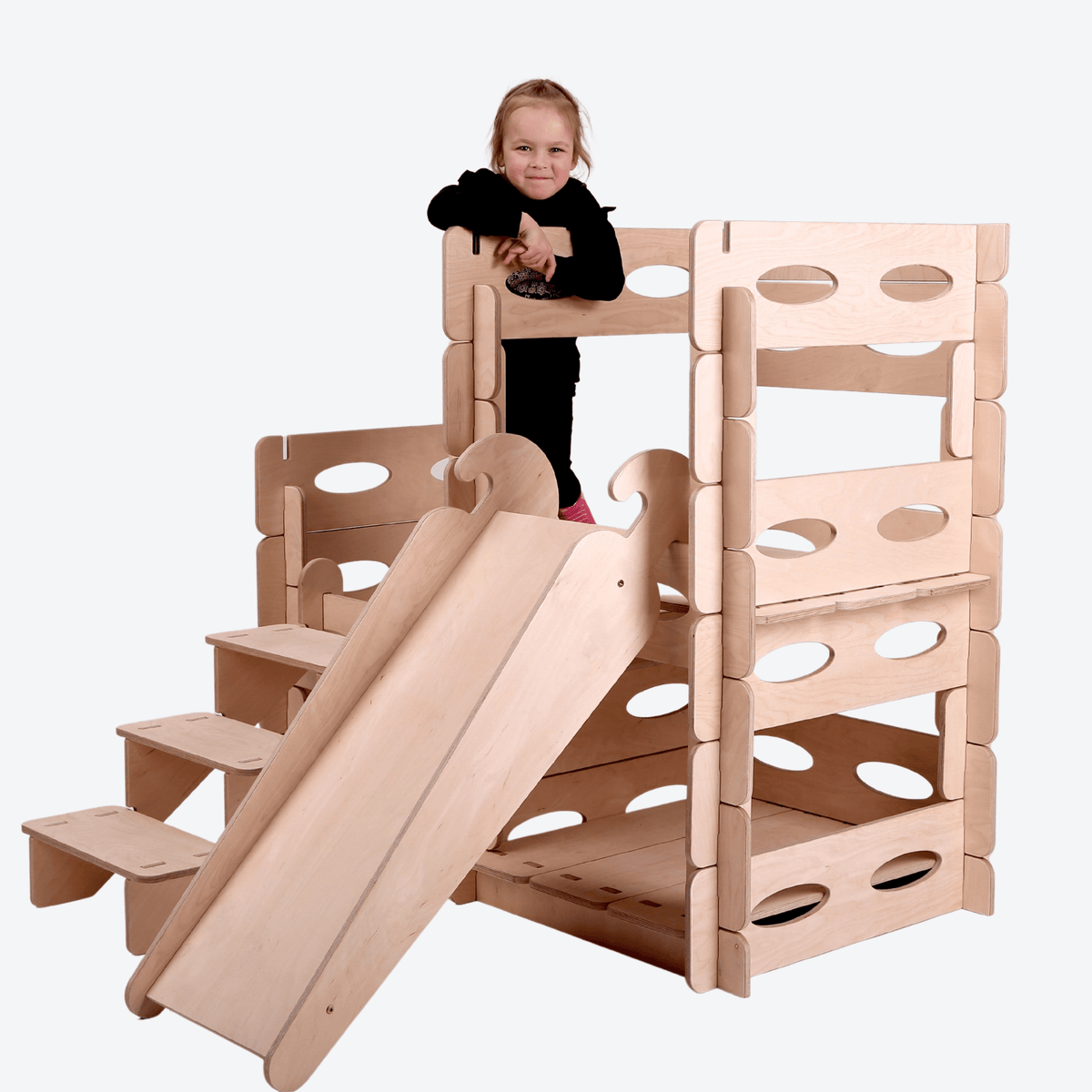 Alles Montessori Spielhaus Kletterturm Steckhaus