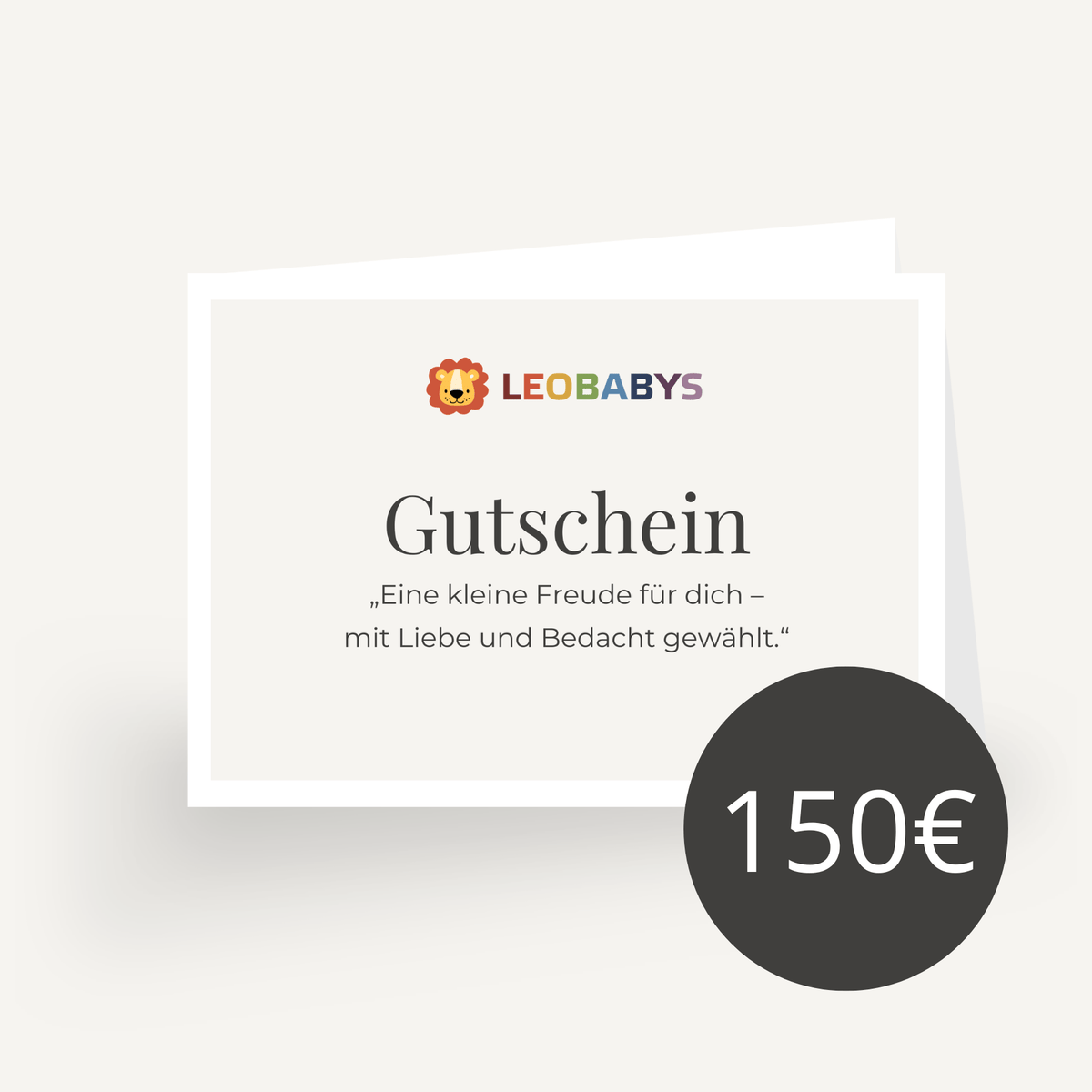 Geschenkgutschein 150€ Geschenkgutschein