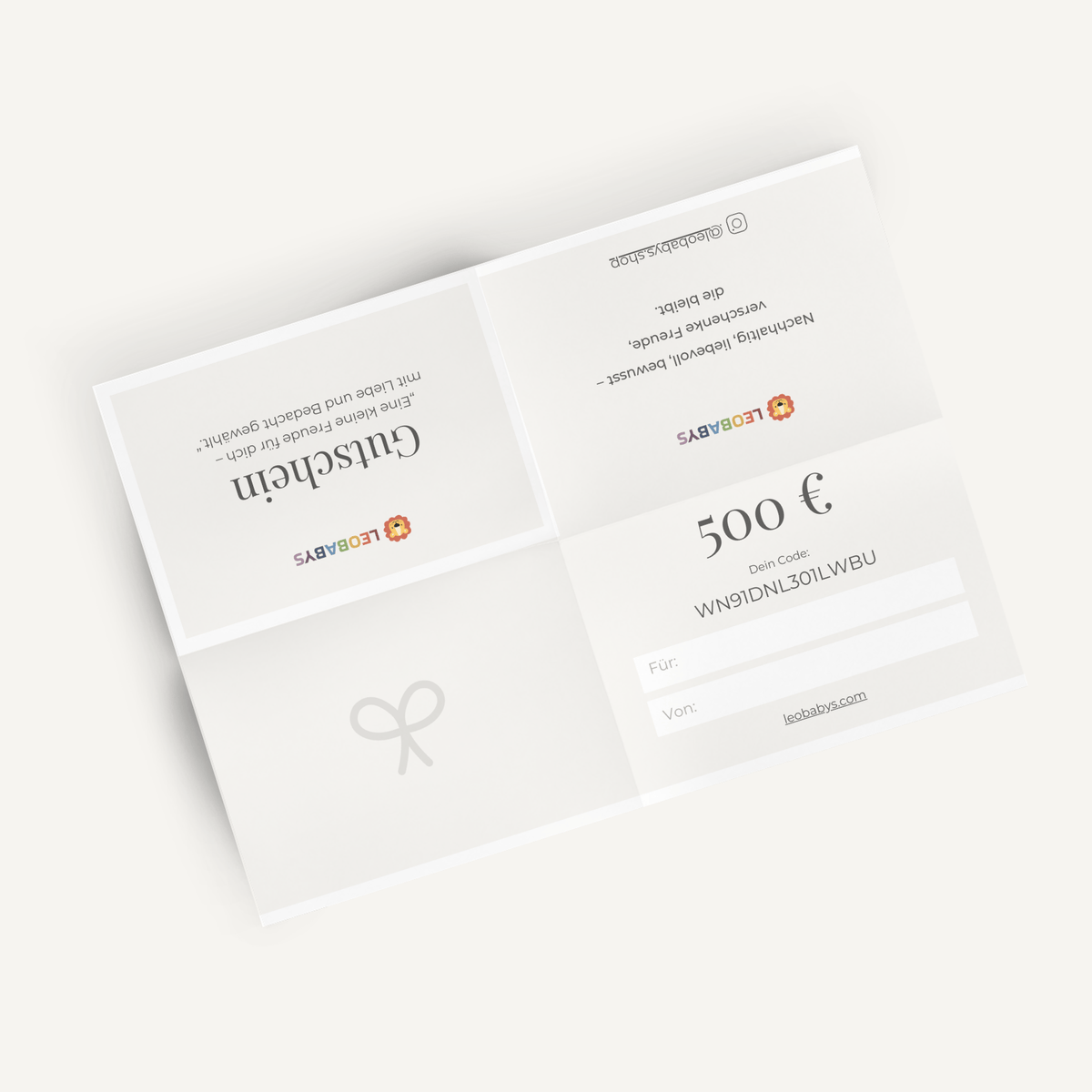 Geschenkgutschein Print at Home Gutschein 500€