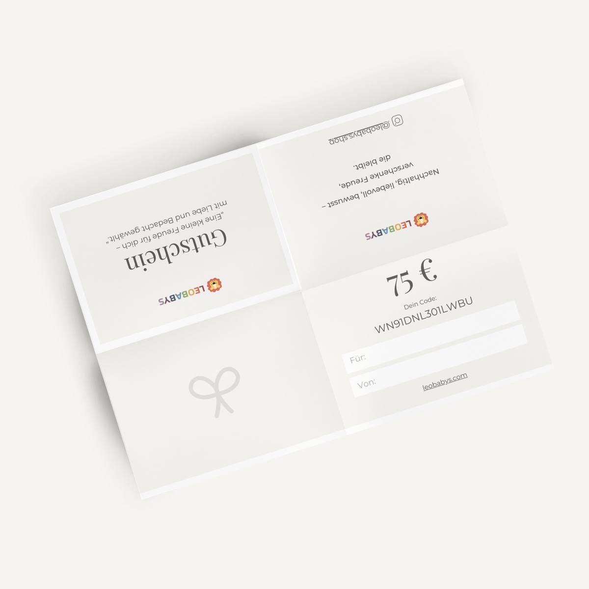 Geschenkgutschein 75€ Geschenkgutschein