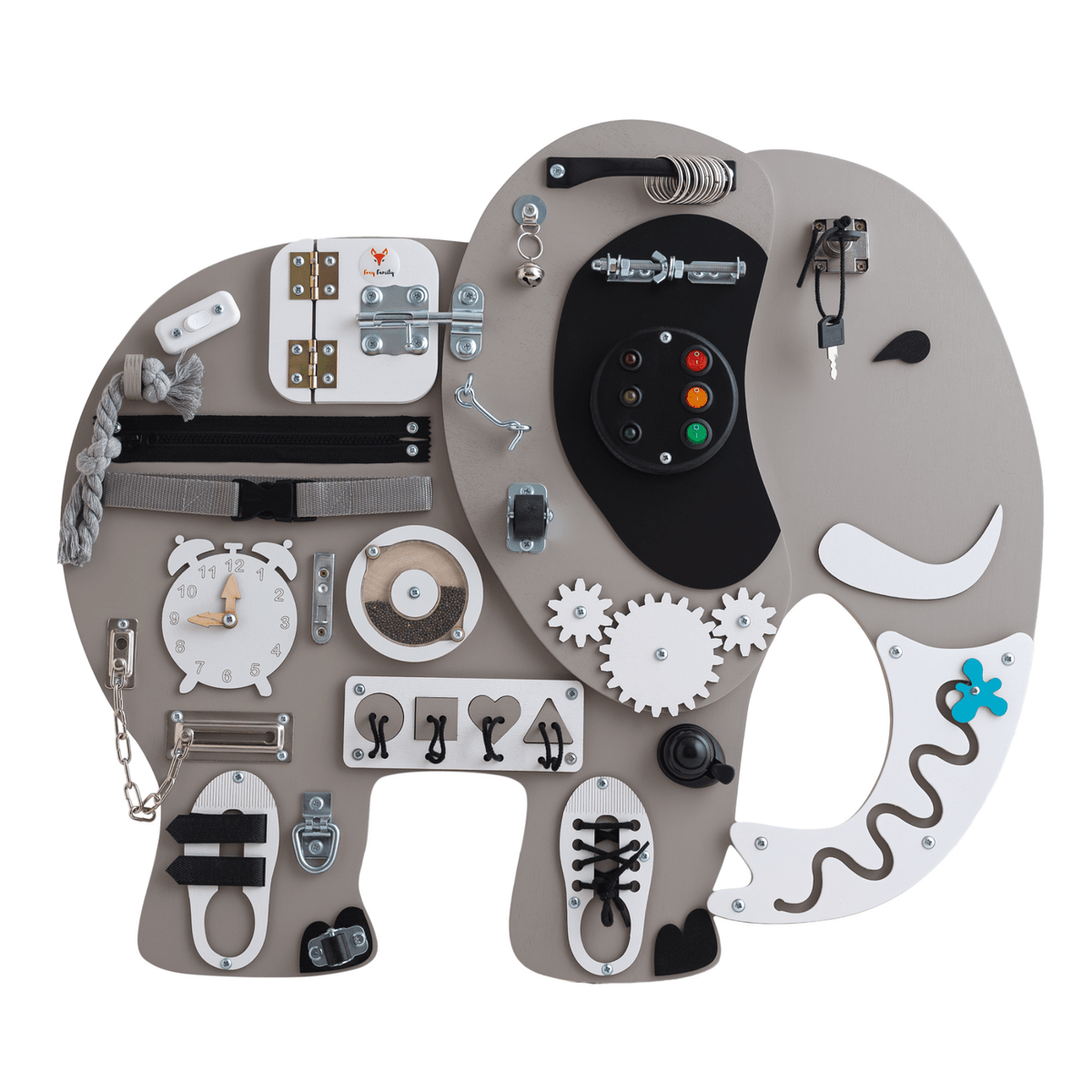 Busy Board Activity Board Montessori Busy Board Elefant - Otto