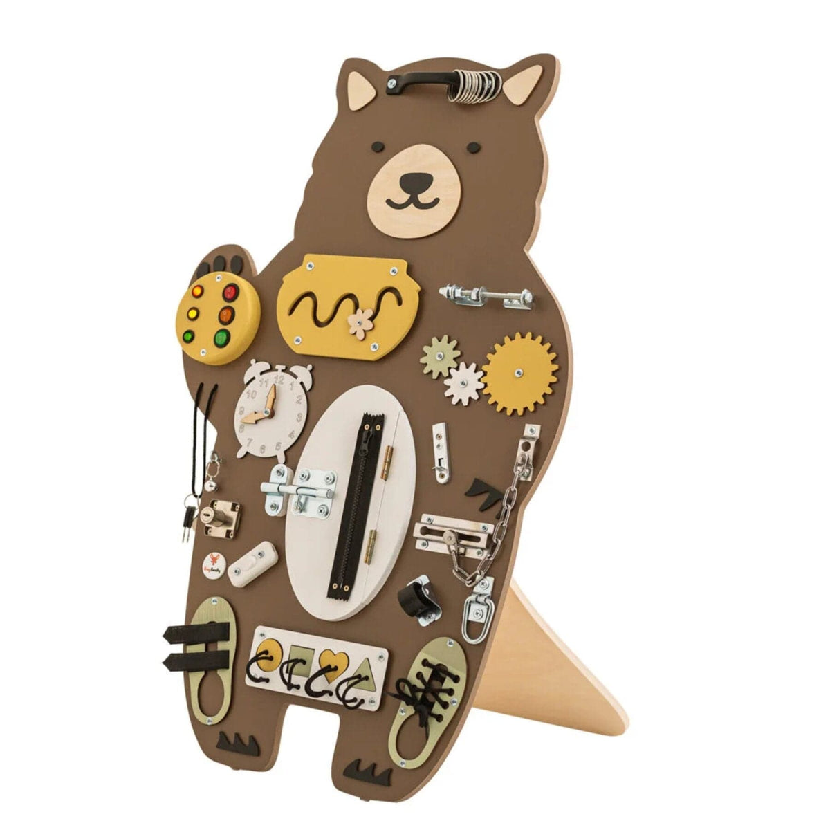 Busy Board Activity Board Montessori Busy Board Bär - Bruno