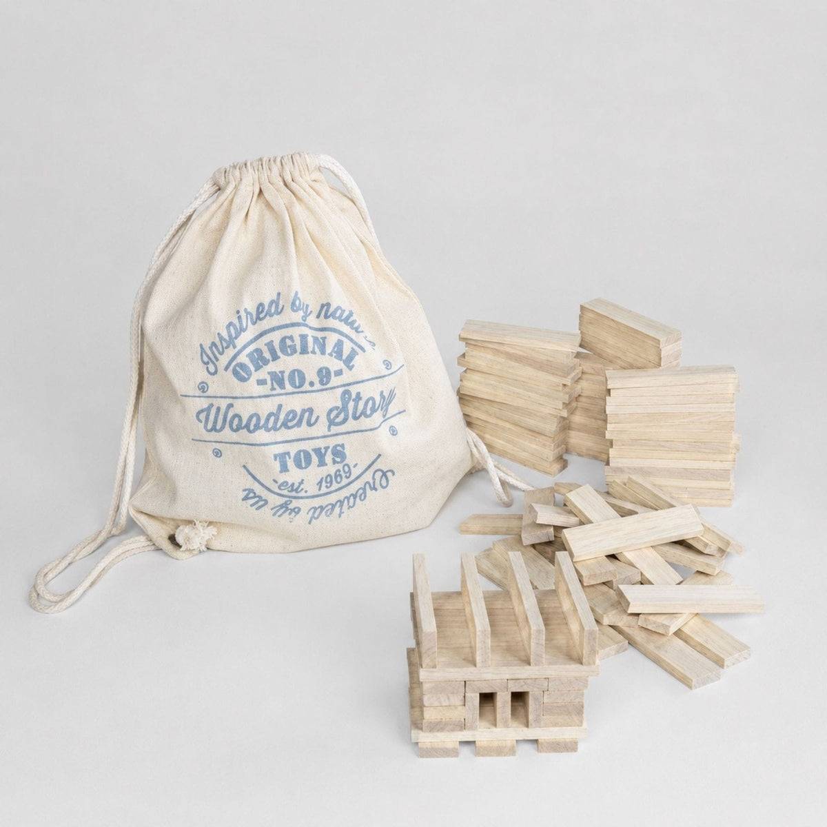 Holzspielzeug & Bausteine Architectural Blocks - 100 oder 200 Holzbausteine | Wooden Story
