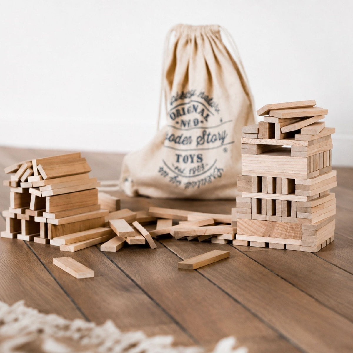Holzspielzeug & Bausteine Architectural Blocks - 100 oder 200 Holzbausteine | Wooden Story