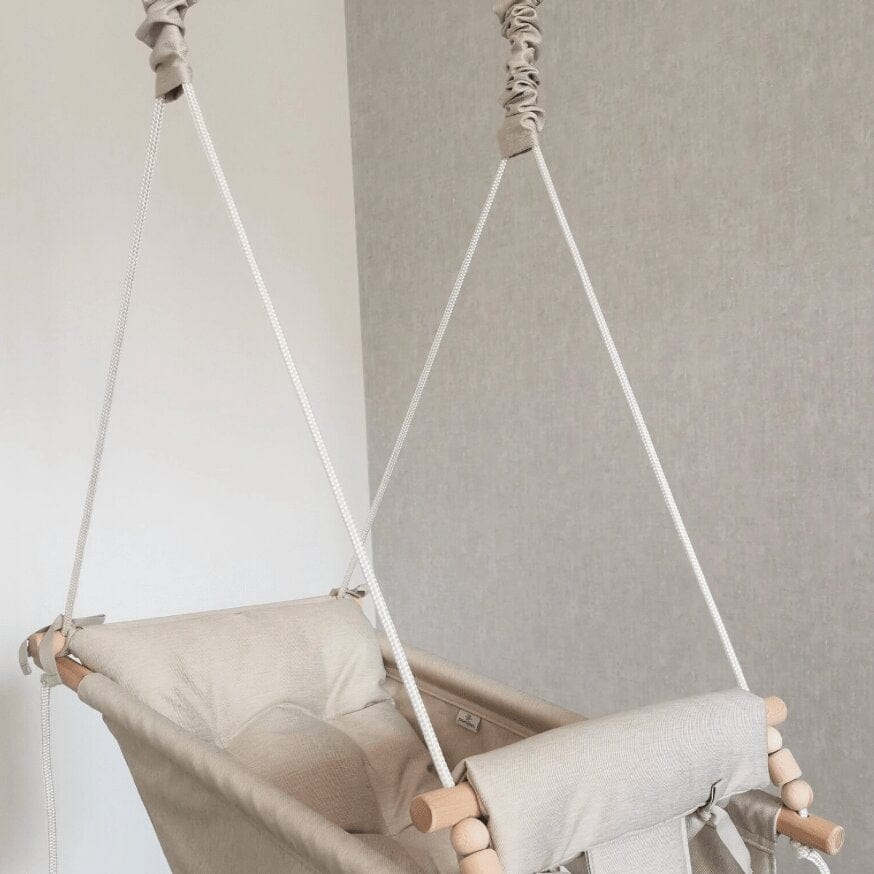 Schaukel Babyschaukel wasserfest Beige - Babyliegeschaukel