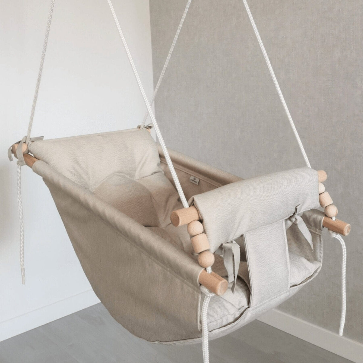 Schaukel Babyschaukel wasserfest Beige - Babyliegeschaukel