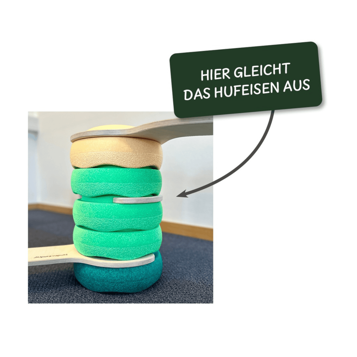 Balancierbretter Balancierbrett rund - Hufeisen