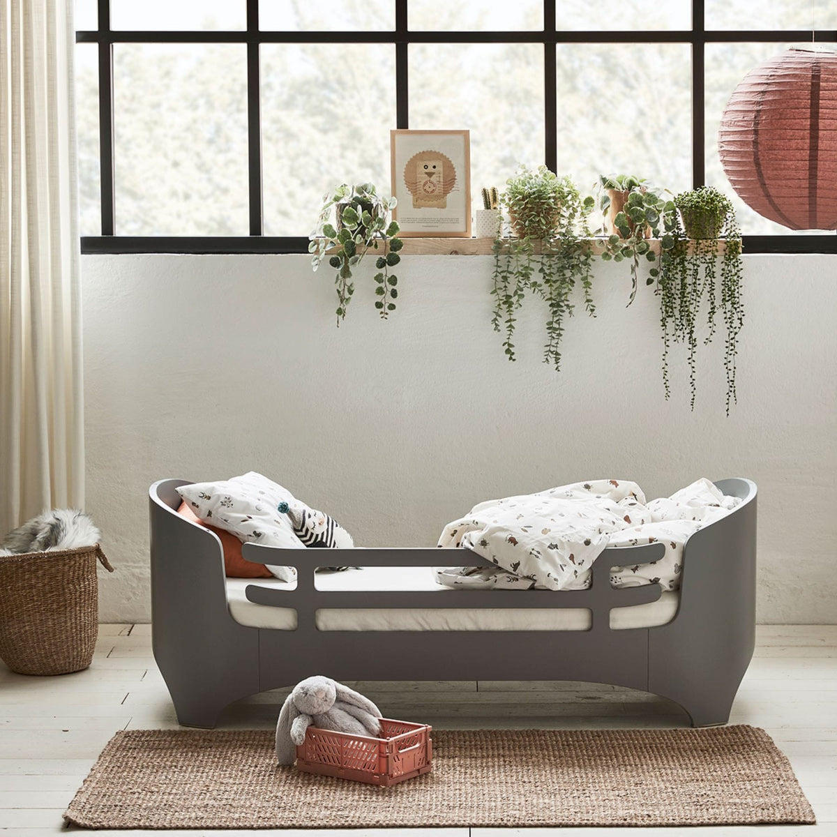 Babybetten & Kinderbetten Bettschutzgitter für Leander Classic Juniorbett - Rausfallschutz aus Buche