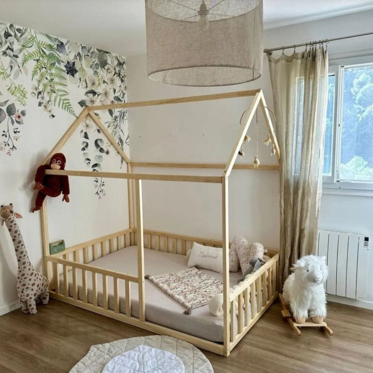 Betten und Klettergerüste Montessori inspirierte Hausbett Kinderbett Bodenbett