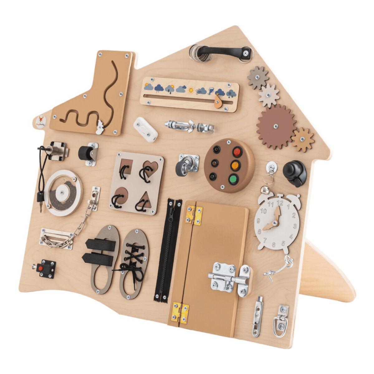 Busy Board Busy Board XL „Boho Haus“ – Montessori Wandtafel