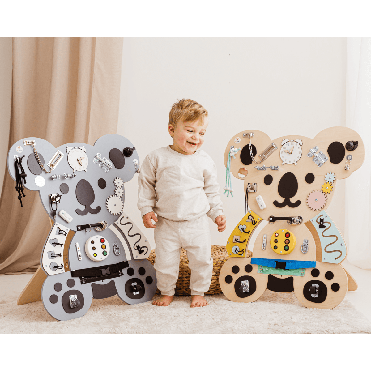 Busy Board Activity Board Koala aus Holz - Busy Board mit 21 Elementen | Oskar