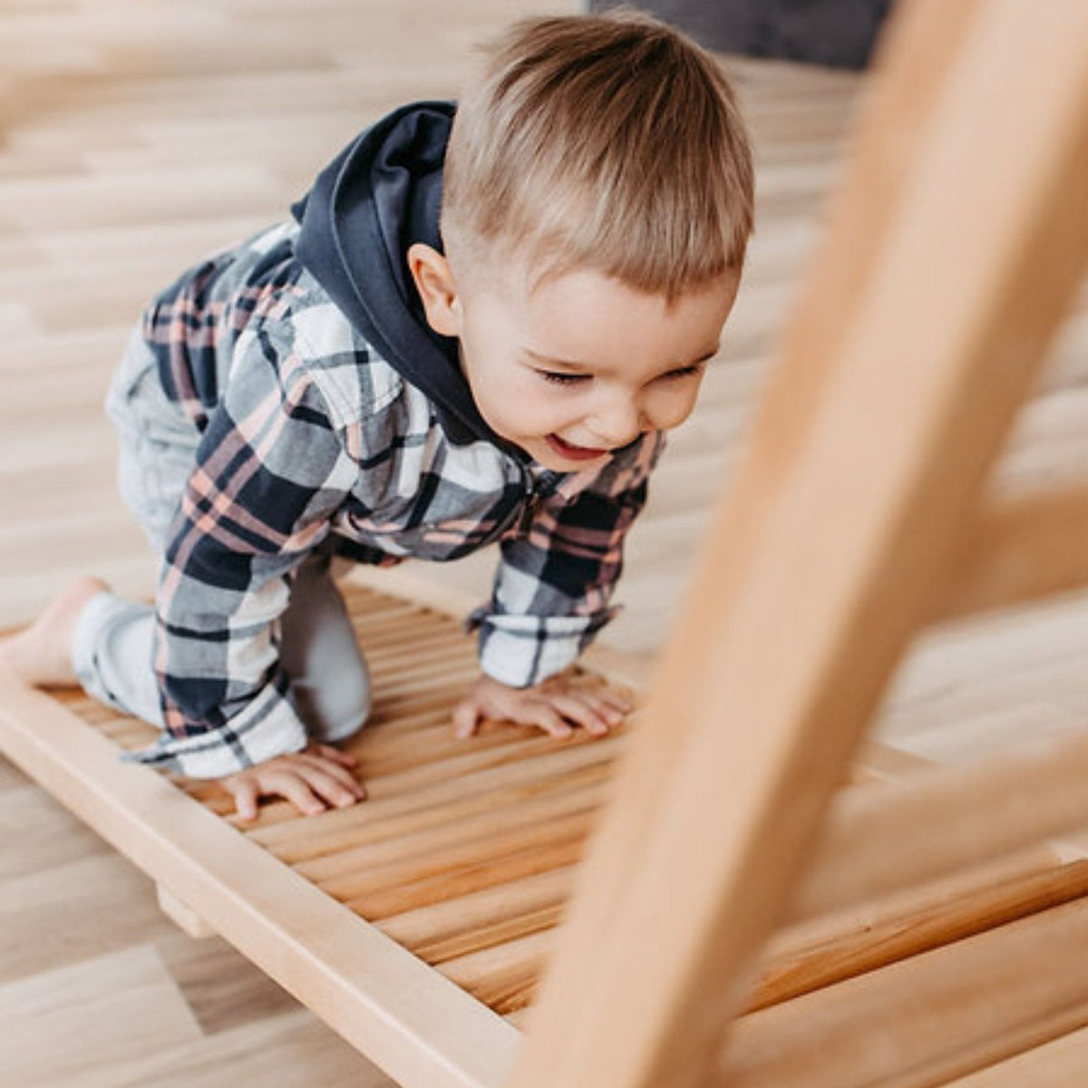 CLIFF Rollerrutsche aus Holz, Rollenrutsche für Klettergerüste