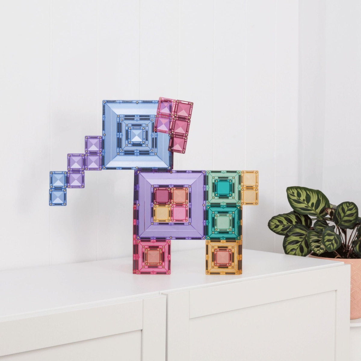 Magnetbausteine Connetix Pastel Portal Pack — 48 Magnetbausteine