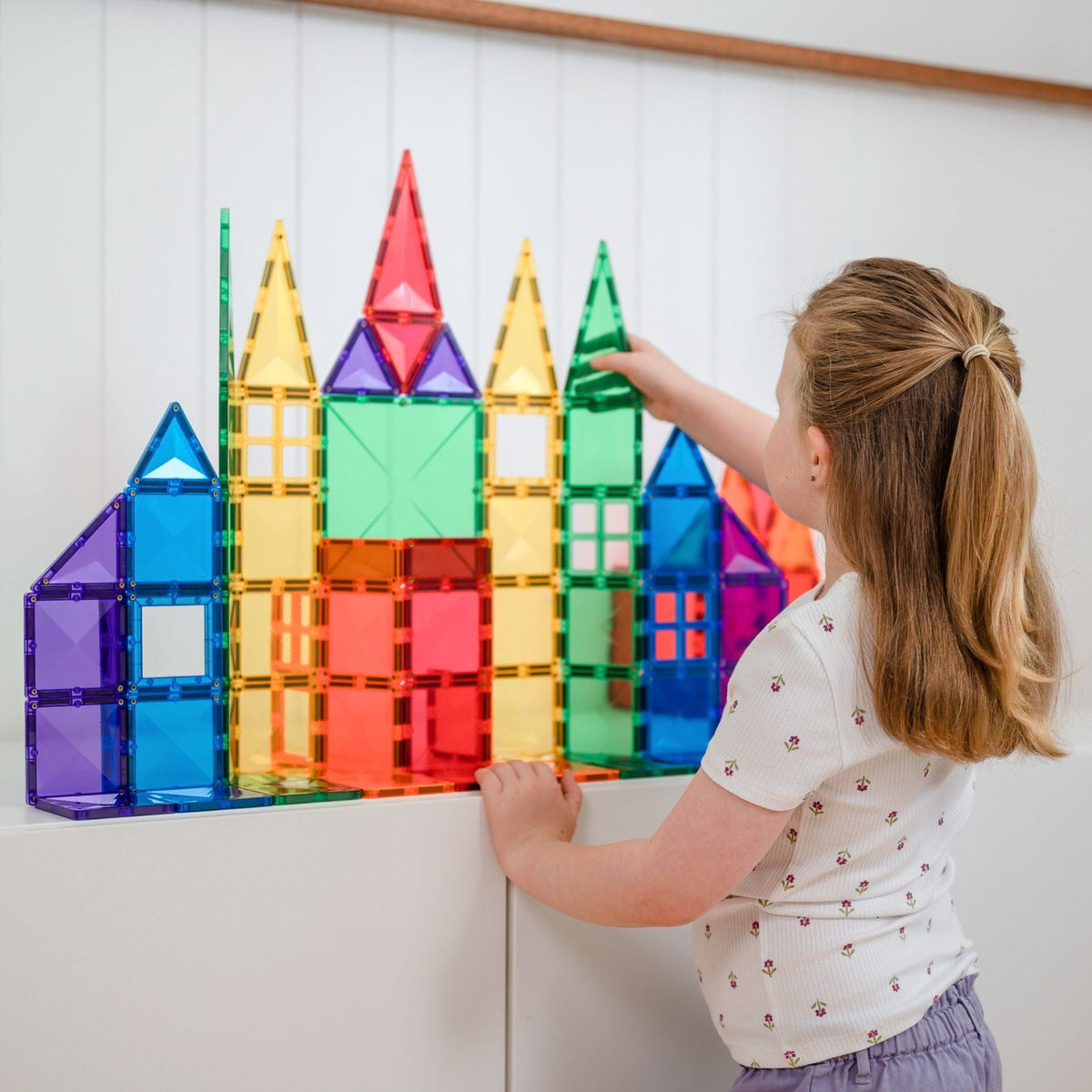 Magnetbausteine Connetix Rainbow Creative Pack 102 Teile - STEAM Magnetbausteine ab 3 Jahren
