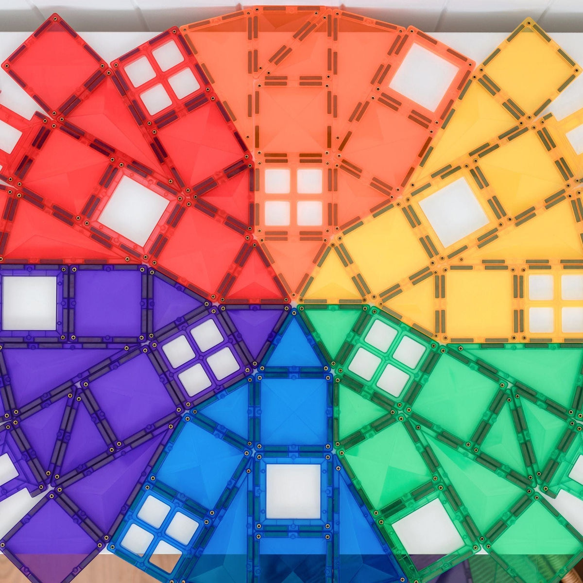 Magnetbausteine Connetix Rainbow Creative Pack 102 Teile - STEAM Magnetbausteine ab 3 Jahren