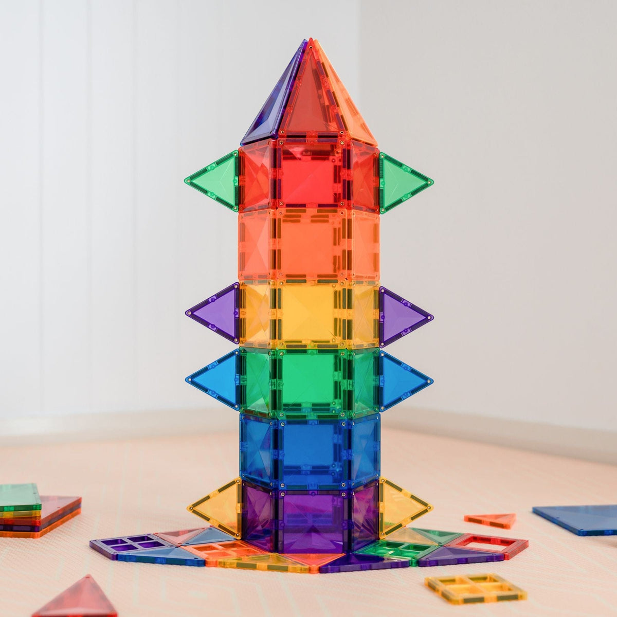 Magnetbausteine Connetix Rainbow Creative Pack 102 Teile - STEAM Magnetbausteine ab 3 Jahren
