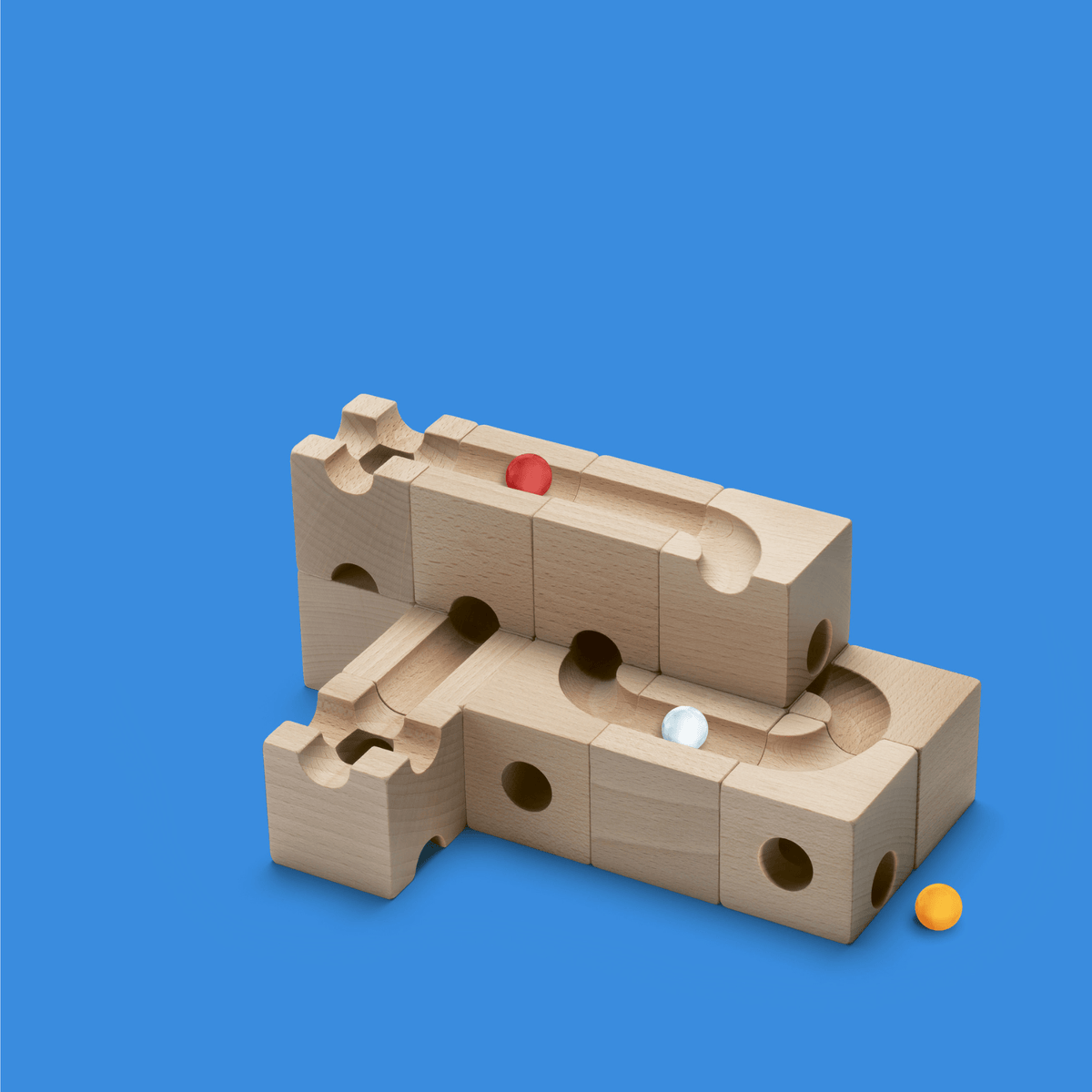 Kugelbahn Cuboro PRO – Erweiterungsset für anspruchsvolle Murmelbahn-Konstruktionen