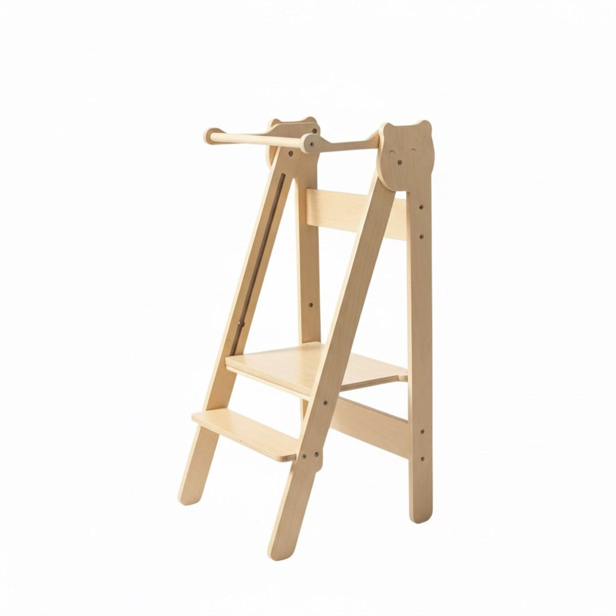 Learning Tower Klappbarer Lernturm Platzsparend Höhenverstellbar – Montessori Learning Tower ab 18 Monaten