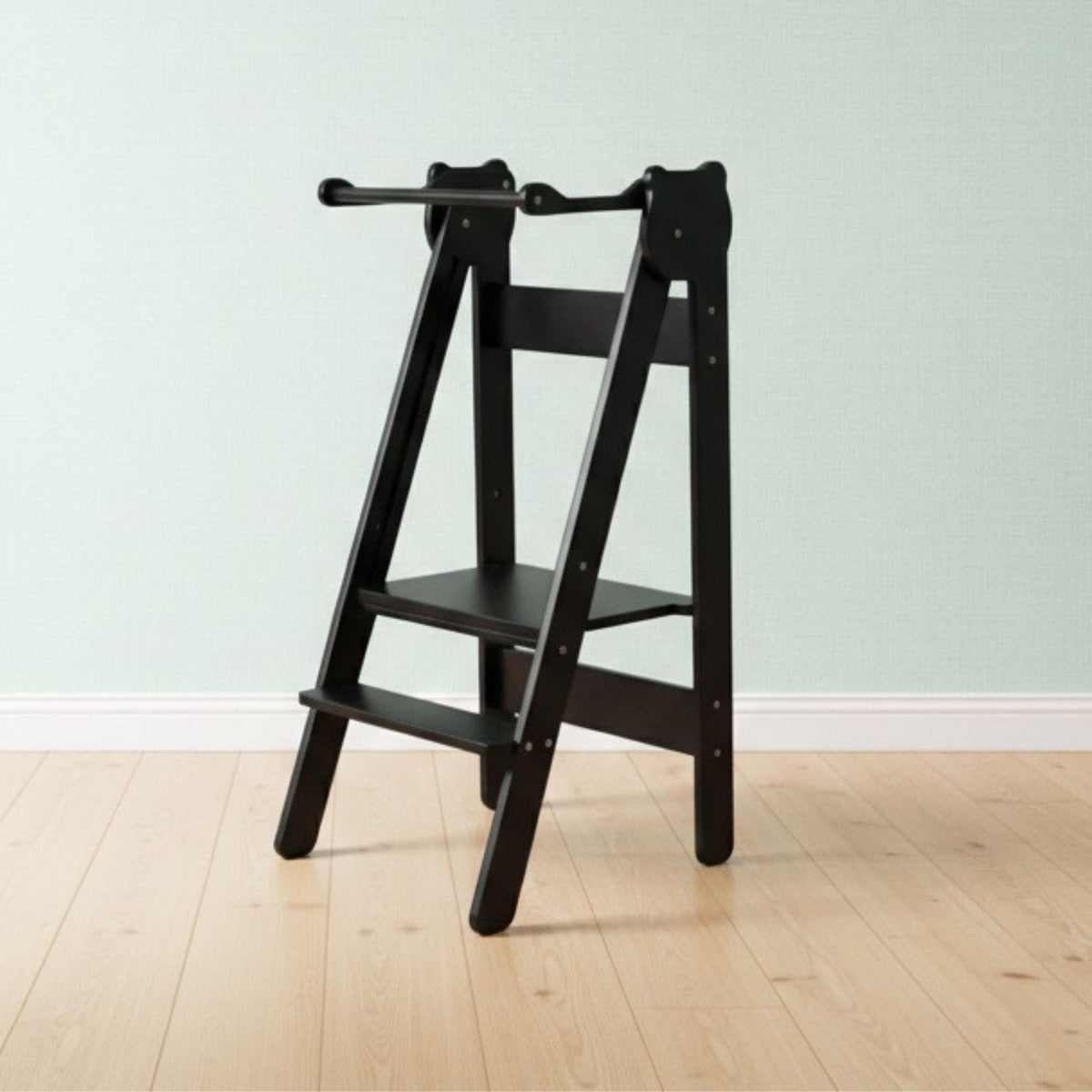 Learning Tower Klappbarer Lernturm Platzsparend Höhenverstellbar – Montessori Learning Tower ab 18 Monaten