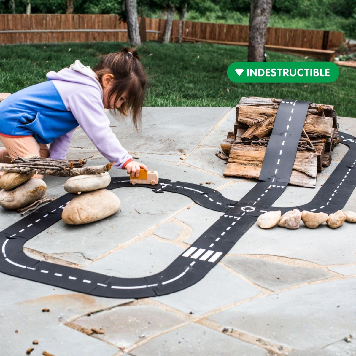 flexible toy road Flexible Spielstrasse aus Gummi – Highway | 24 Teile | waytoplay