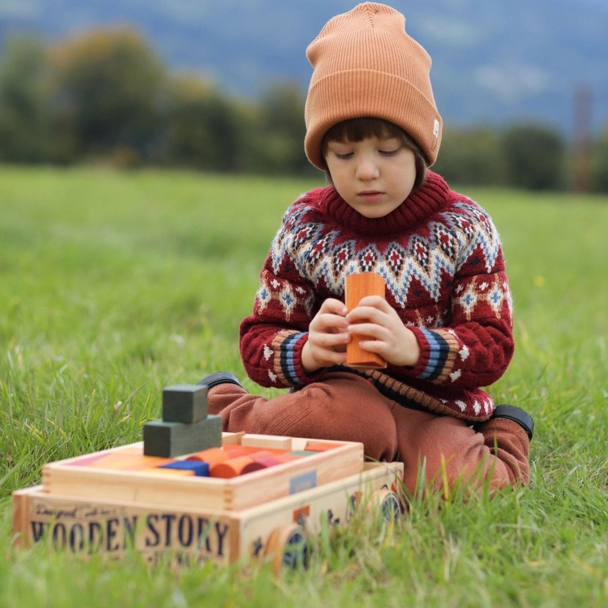 Holzspielzeug & Bausteine Holztrolley - Lauflernwagen & Spielzeug-Trolley aus Holz | Wooden Story