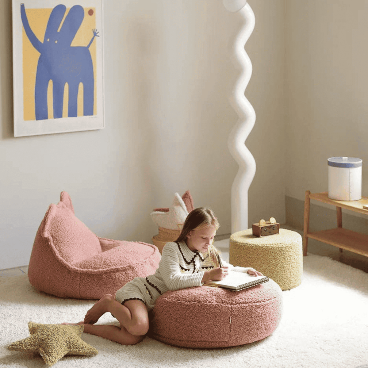 Sitzsäcke Kinder-Sitzkissen aus Teddy I wigiwama