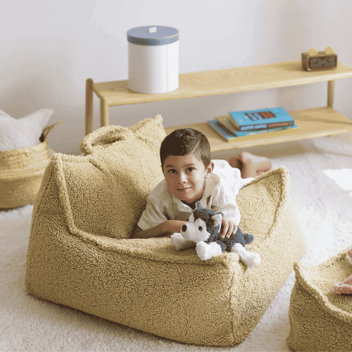 Sitzsäcke Kinder-Sitzsack Sessel aus Teddy I wigiwama