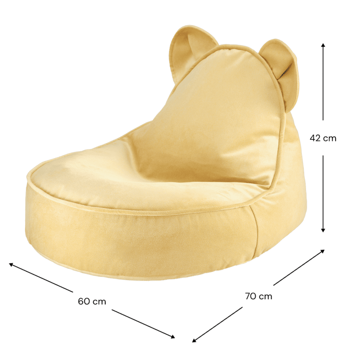 Sitzsäcke Kinder Sitzsack Bär aus Samt I wigiwama